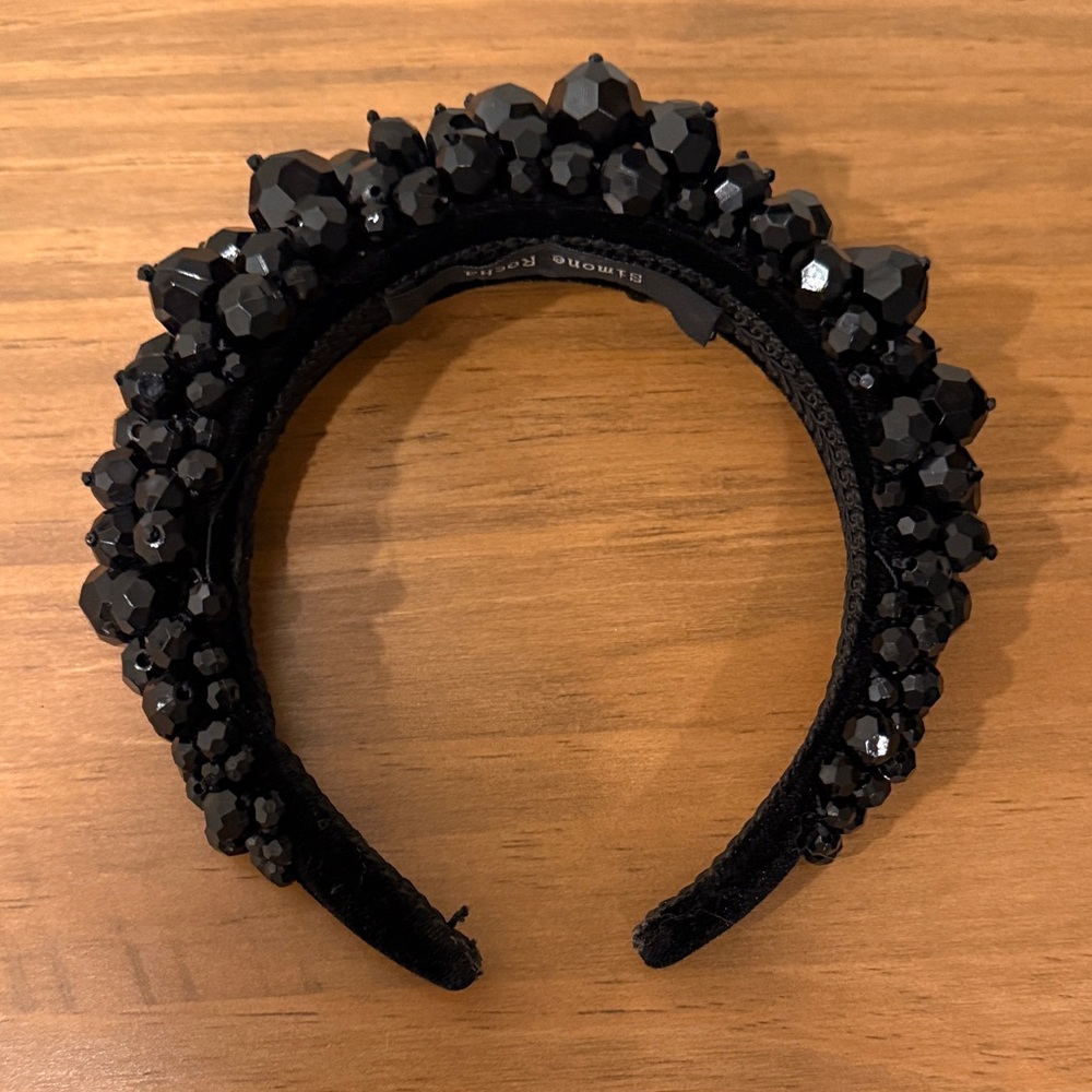 Simone Rocha Black Embellished Headband